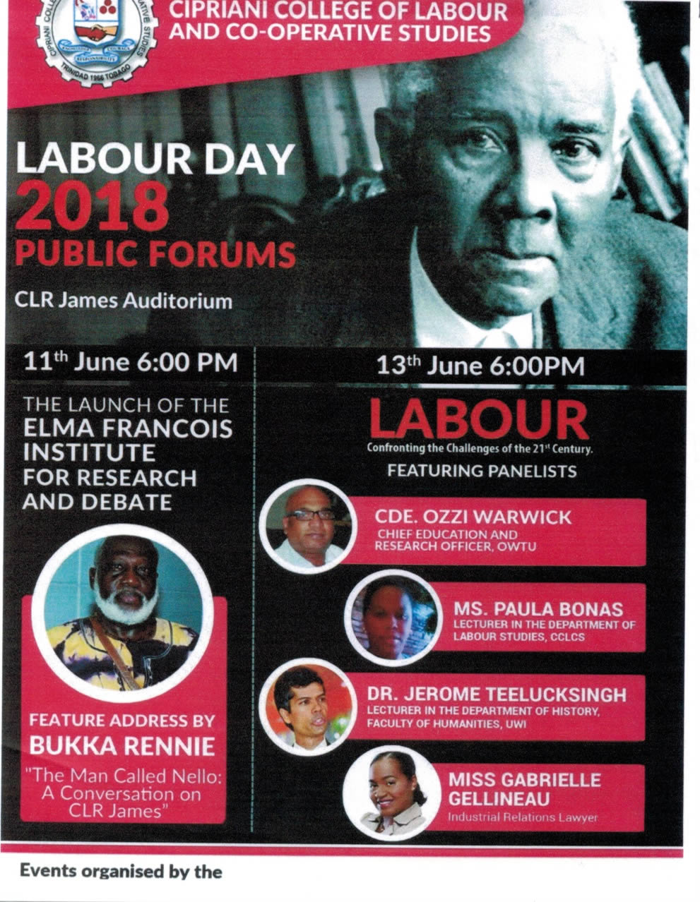 Labour Day 2018 Public Forum