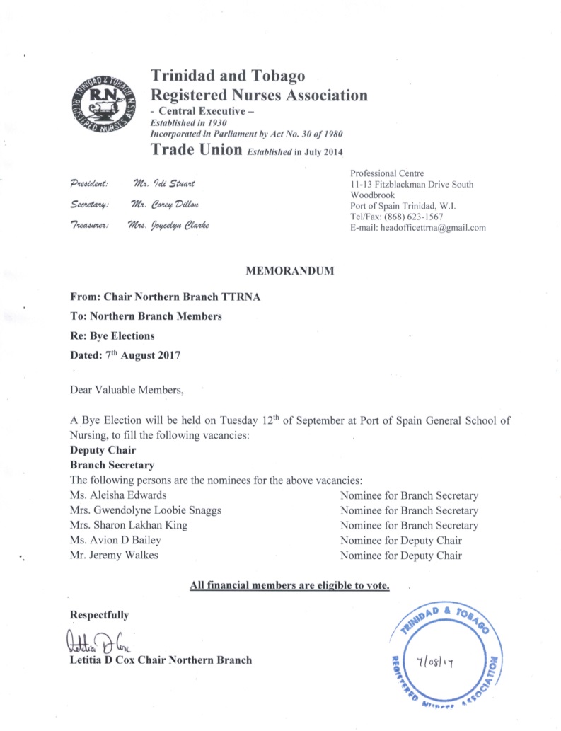 Memoby elections Aug 2017 