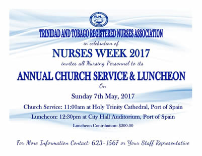Annual Church Service & Luncheon - Nurses Week 2017