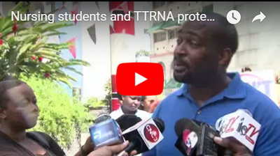 Nursing students protest non-payment of stipend