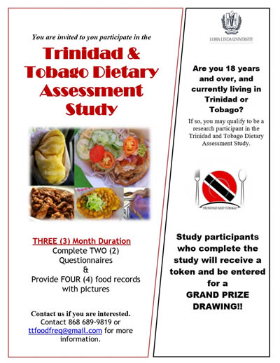 Trinidad & Tobago Dietary Assessment Study